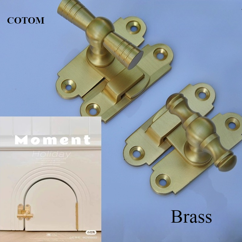 Antique Brass Hook - العتيقة النحاس القط مزلاج الباب خمر