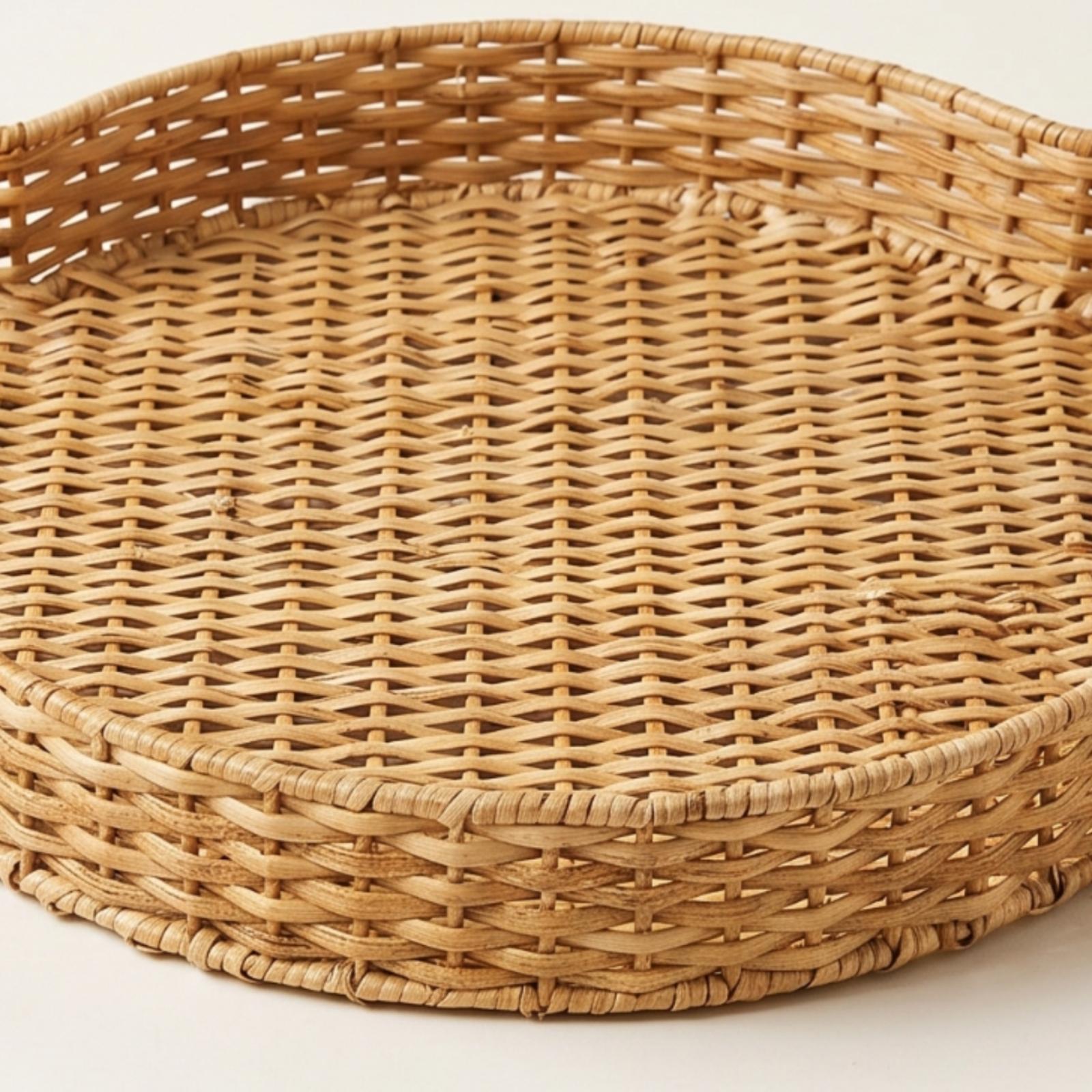 Rattan Tray Handle - صينية من الخوص مع مقابض، صينية