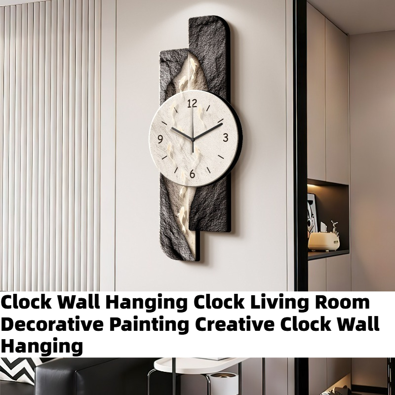 Interior Design Living Room And Kitchen - ساعة حائط عصرية صامتة للمنزل والمطبخ