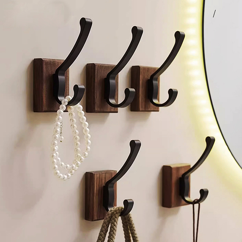 Antique Brass Hook - خطاف أسود من الألمنيوم بدون حفر