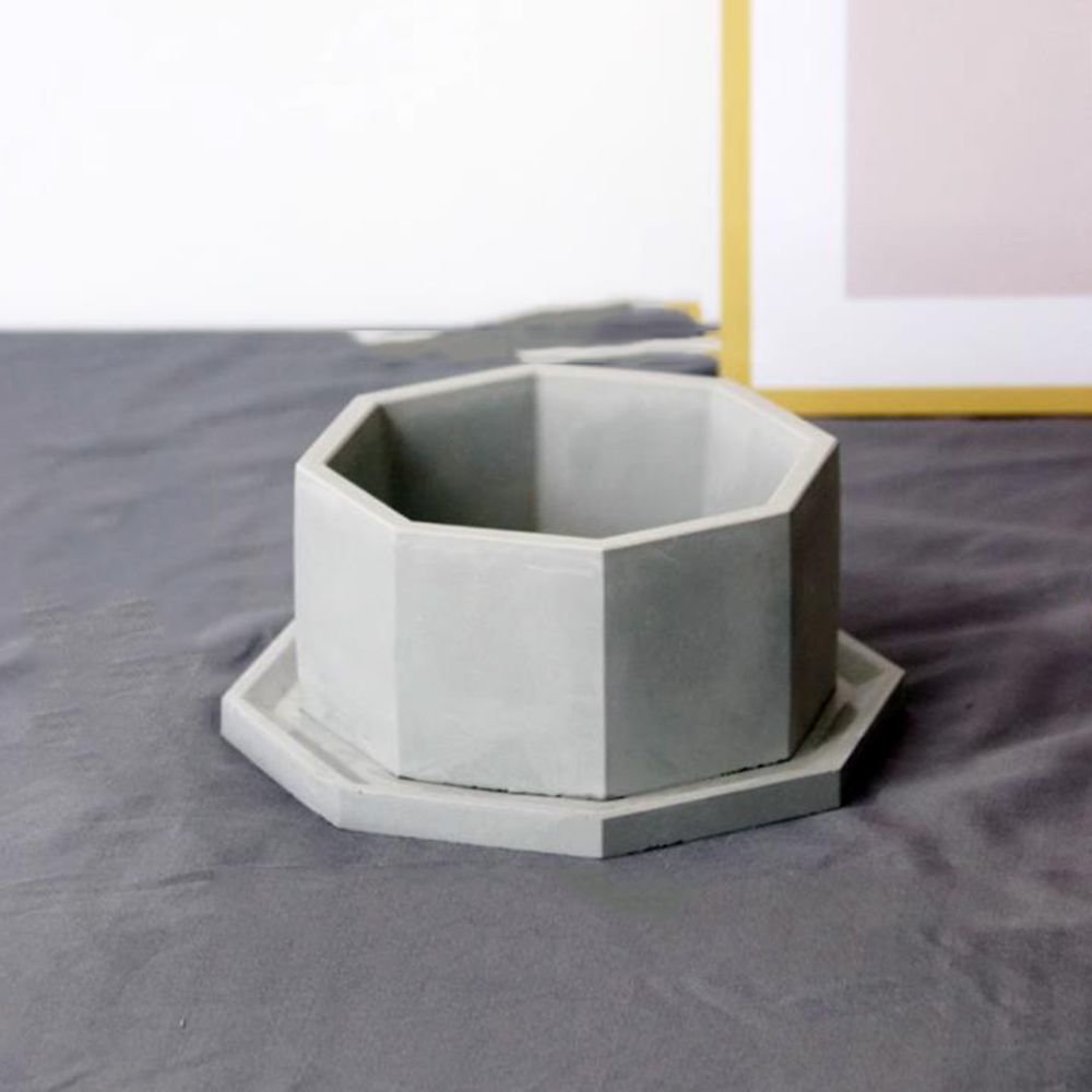 Terrazzo Pot Cement - قوالب سيليكون أصيص زهور إسمنتي ،