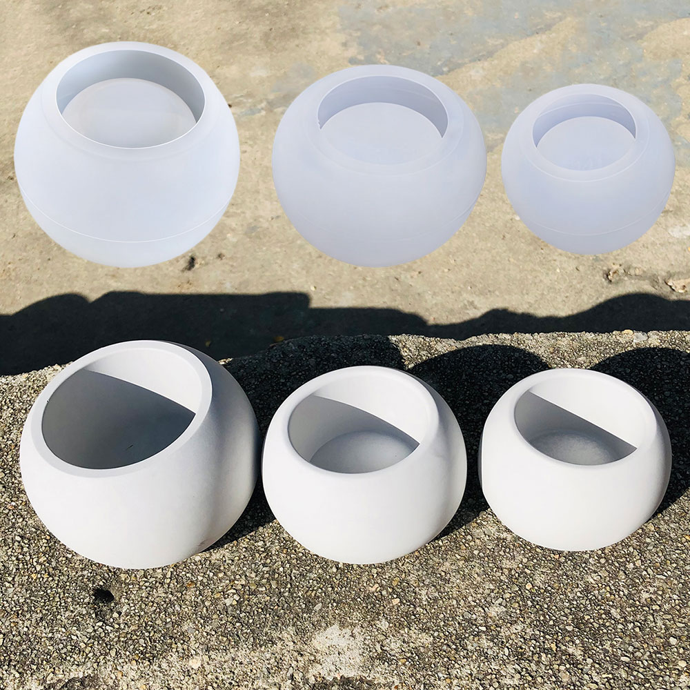 طقم قوالب سيليكون دائرية لصنع  - مراجعة Terrazzo Pot Cement وسعره