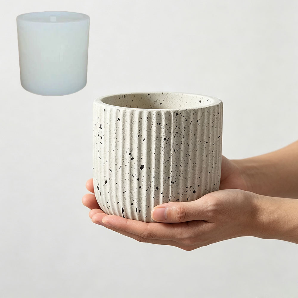 قالب سيليكون لصنع أوعية نباتات - مراجعة Terrazzo Pot Cement وسعره