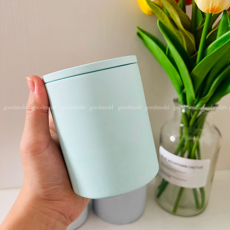 قالب سيليكون دائري بقطر 10 سم  - مراجعة Terrazzo Pot Cement وسعره
