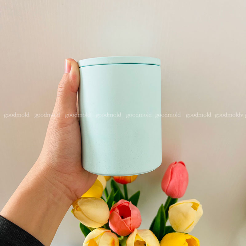 قالب سيليكون دائري بقطر 10 سم  - مراجعة Terrazzo Pot Cement وسعره