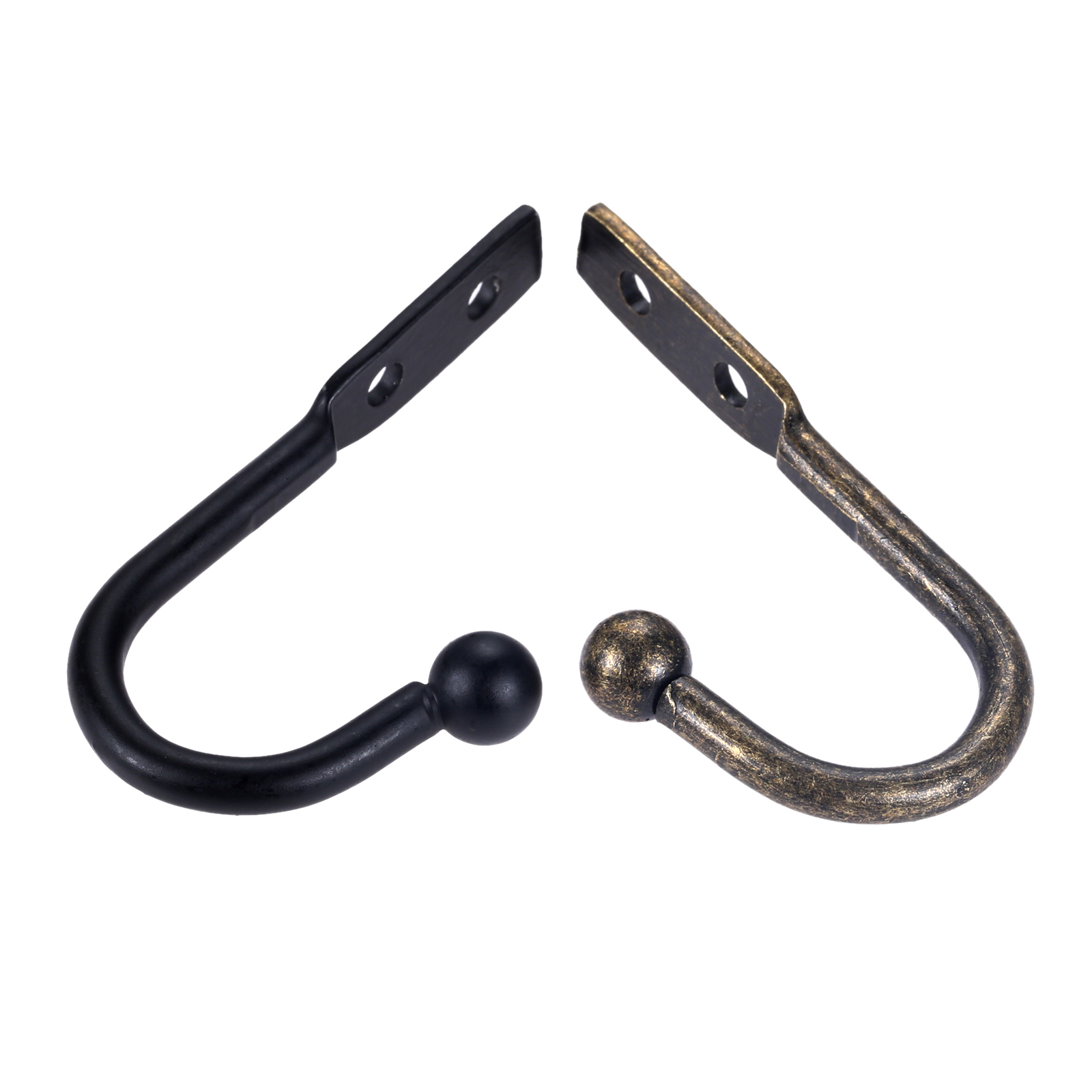 5 قطعة Hooks الأسود/العتيقة ال - مراجعة Antique Brass Hook وسعره