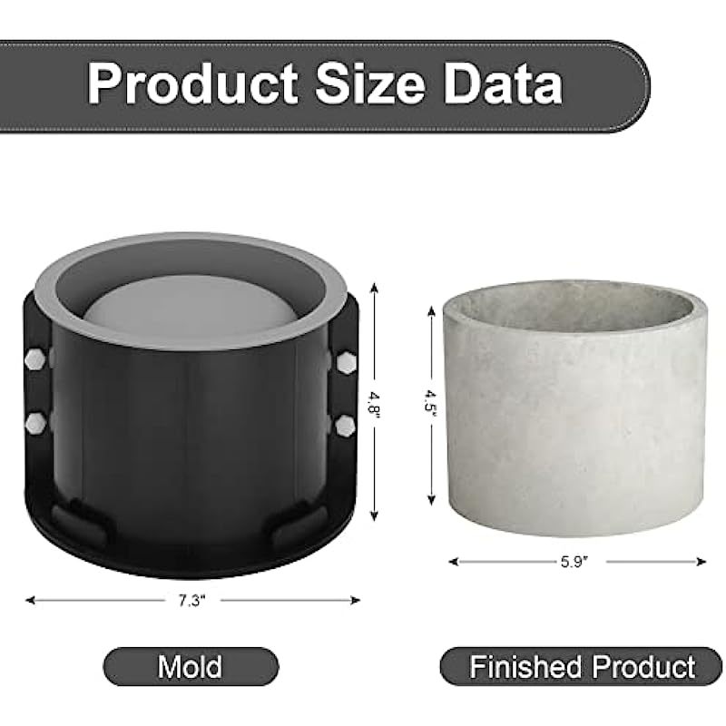 كبير جولة اناء للزهور قوالب ال - مراجعة Terrazzo Pot Cement وسعره