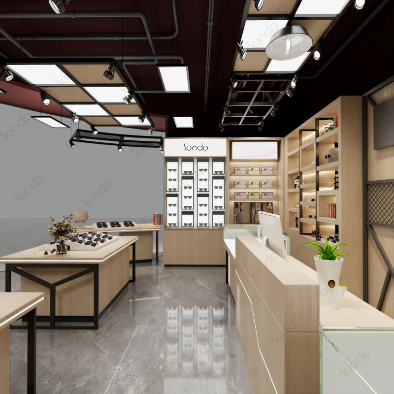 تصميم داخلي مخصص لمتجر النظارا - مراجعة Interior Designer وسعره