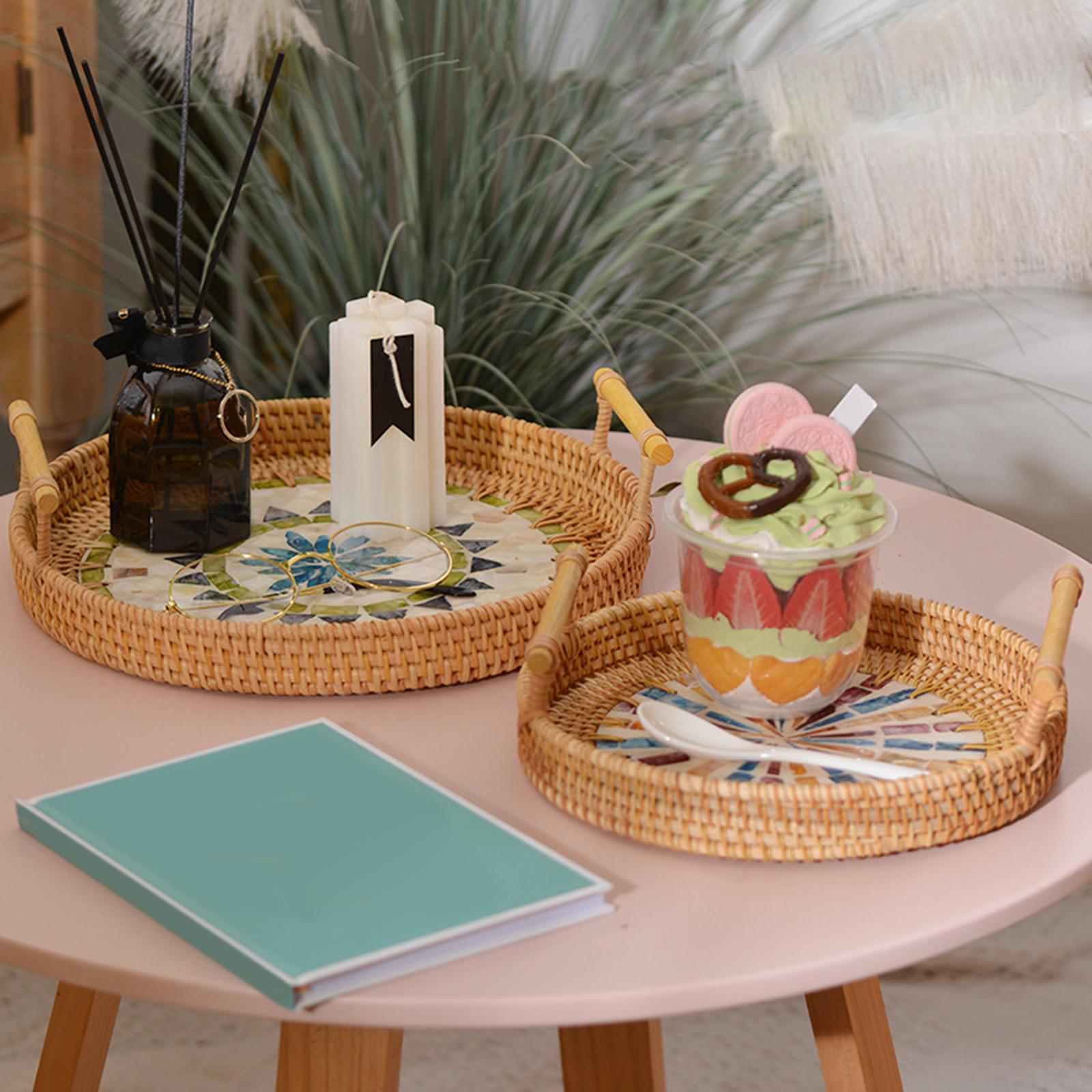 صينية تخزين من الروطان، سلة دا - مراجعة Rattan Tray Handle وسعره