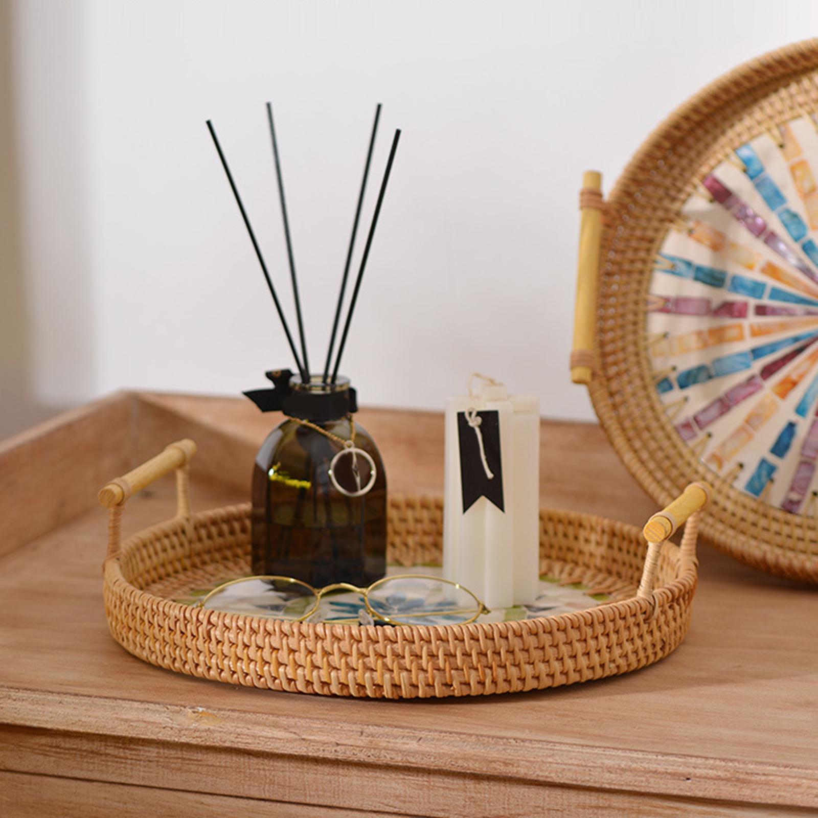 صينية تخزين من الروطان، سلة دا - مراجعة Rattan Tray Handle وسعره