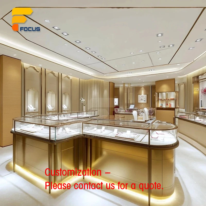 تصميم متجر مجوهرات فاخر مع واج - مراجعة Interior Design Lighting Layout وسعره