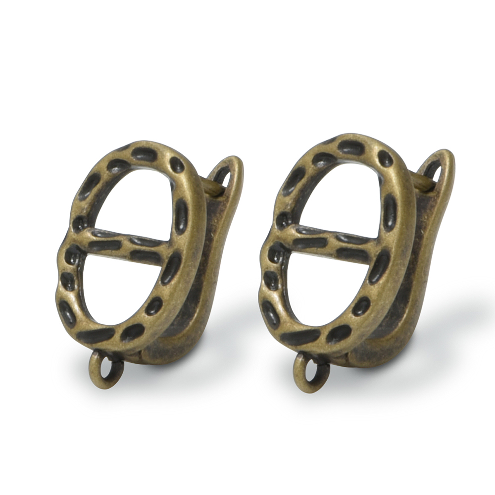1 زوج جديد القرط المشابك السنا - مراجعة Antique Brass Hook وسعره