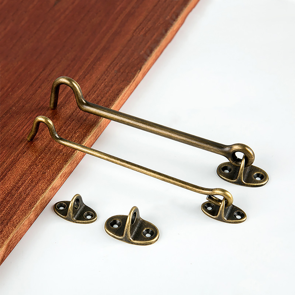 قفل نافذة نحاسي عتيق بخطاف/قفل - مراجعة Antique Brass Hook وسعره