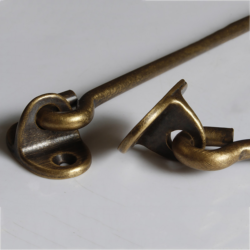قفل نافذة نحاسي عتيق بخطاف/قفل - مراجعة Antique Brass Hook وسعره